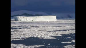 Ice slab off Antarctic peninsula