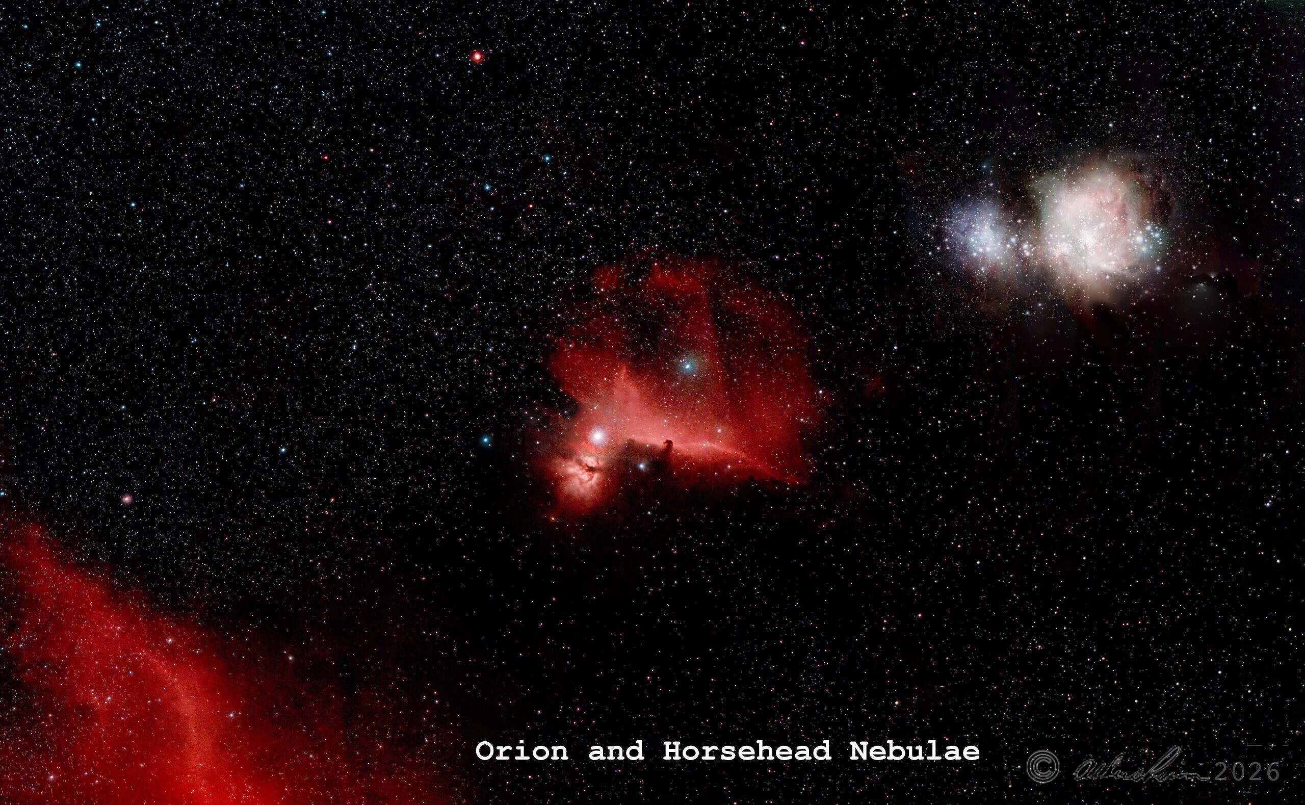 Orion and Horsehead Nebulae